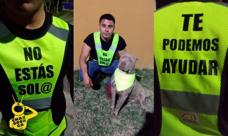 Joven de Morelia convierte los paseos de su perro en rondines de seguridad